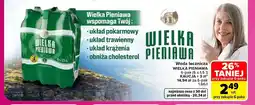 Carrefour Woda niegazowana lecznicza Wielka Pieniawa 6-pak oferta