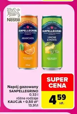 Carrefour Napój gazowany Sanpellegrino oferta