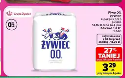 Carrefour Piwo bezalkoholowe Żywiec 4-pak oferta