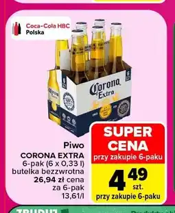 Carrefour Piwo Corona Extra 6-pak oferta