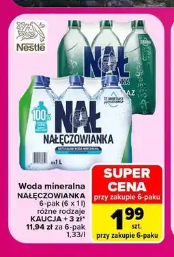 Carrefour Woda mineralna Nałęczowianka 6-pak oferta