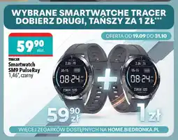 Biedronka Smartwatch SM9 PulseRay 1,46 czarny Tracer oferta