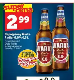 Topaz Piwo bezalkoholowe Napój piwny Warka Radler Cytryna oferta
