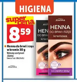 Topaz Henna do brwi i rzęs w kremie Joanna oferta
