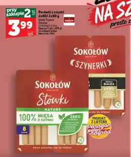 Topaz Parówki z szynki Stówki 2-pak Sokołów oferta