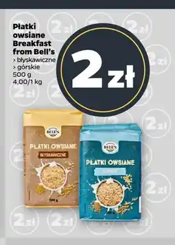Netto Płatki owsiane błyskawiczne Breakfast from Bell's oferta