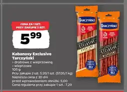 Netto Kabanosy Exclusive drobiowe z wieprzowiną Tarczyński oferta