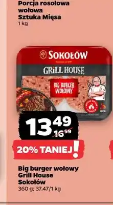 Netto Big burger wołowy Grill House Sokołów oferta