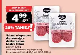 Netto Salami wieprzowe dojrzewające delikatesowe Mistrz Rohus oferta