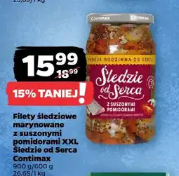 Netto Filety śledziowe marynowane z suszonymi pomidorami XXL Śledzie od Serca Contimax oferta