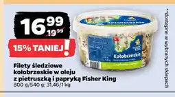 Netto Filety śledziowe kołobrzeskie w oleju z pietruszką i papryką Fisher King oferta