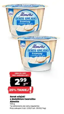 Netto Serek wiejski z dodatkiem twarożku Almette oferta