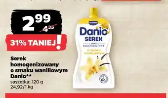 Netto Serek homogenizowany o smaku waniliowym Danio oferta