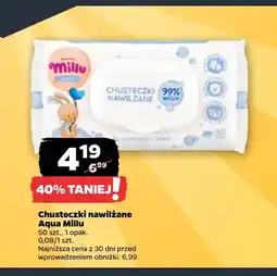 Netto Chusteczki nawilżane Aqua Millu oferta