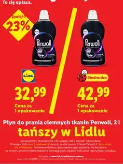 Lidl Płyn do prania ciemnych tkanin Perwoll oferta