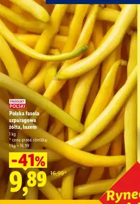 Lidl Fasola szparagowa żółta polska Ryneczek Lidla oferta