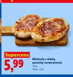 Lidl Miniovale z cebulą, pancettą i serem provola Piekarnia Lidla oferta