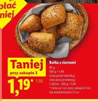 Lidl Bułka z ziarnami oferta