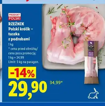Lidl Polski królik - tuszka z podrobami Rzeźnik oferta