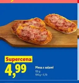 Lidl Pinsa z salami Piekarnia Lidla oferta