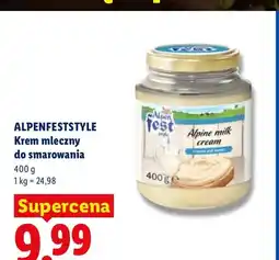 Lidl Krem mleczny do smarowania Alpenfeststyle oferta