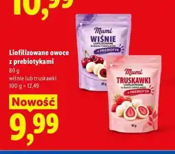 Lidl Liofilizowane owoce z prebiotykami wiśnie Mumi oferta
