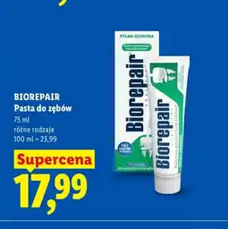 Lidl Pasta do zębów Biorepair oferta