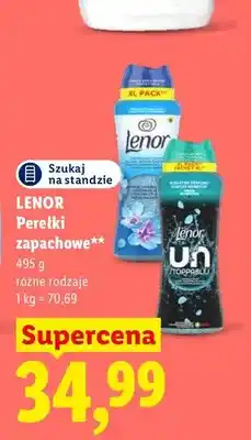 Lidl Perełki zapachowe Lenor oferta