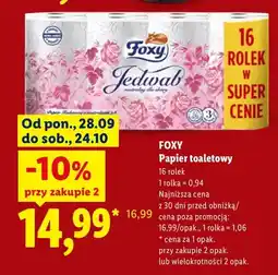 Lidl Papier toaletowy 16-pak Foxy oferta