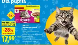 Lidl Mokra karma dla kota kawałki w galaretce Whiskas 12-pak oferta