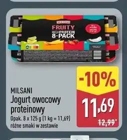 ALDI Jogurt owocowy proteinowy 8-pak Milsani oferta