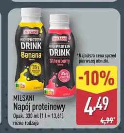 ALDI Napój proteinowy Milsani oferta