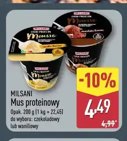 ALDI Mus proteinowy czekoladowy Milsani oferta