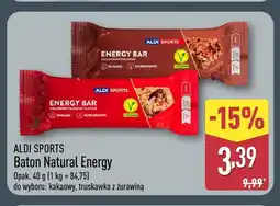 ALDI Baton Natural Energy kakaowy Aldi Sports oferta