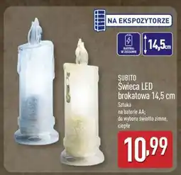 ALDI Świeca LED brokatowa 14,5 cm oferta