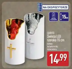 ALDI Świeca LED szeroka 15 cm oferta