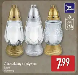 ALDI Znicz szklany z motywem oferta