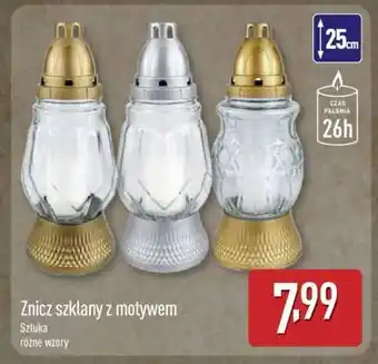 ALDI Znicz szklany z motywem oferta