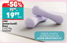 Biedronka Zestaw hantli Bone oferta