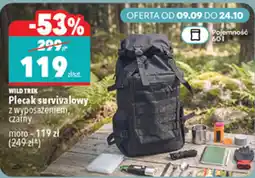 Biedronka WILD TREK Plecak survivalowy z wyposażeniem, czarny oferta