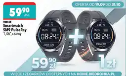 Biedronka Tracer Smartwatch SM9 PulseRay 1,46" czarny oferta