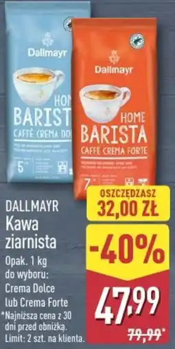 ALDI Dallmayr Kawa ziarnista oferta