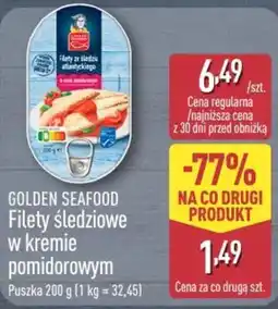 ALDI Golden Seafood Filety śledziowe w kremie pomidorowym oferta