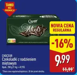 ALDI Choceur Czekoladki z nadzieniem miętowym oferta