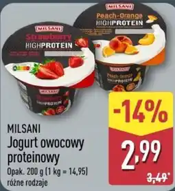 ALDI MILSANI Jogurt owocowy proteinowy oferta