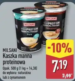 ALDI Milsani Kaszka manna proteinowa oferta