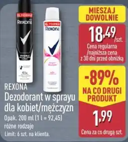 ALDI Rexona Dezodorant w sprayu dla kobiet/mężczyzn oferta
