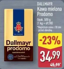 ALDI Dallmayr Kawa mielona Prodomo oferta