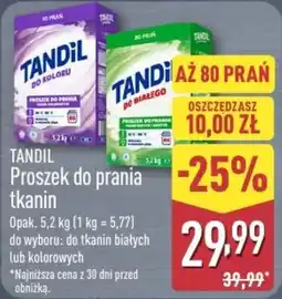 ALDI Tandil Proszek do prania tkanin oferta
