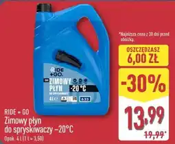 ALDI RIDE + GO Zimowy płyn do spryskiwaczy -20°C oferta